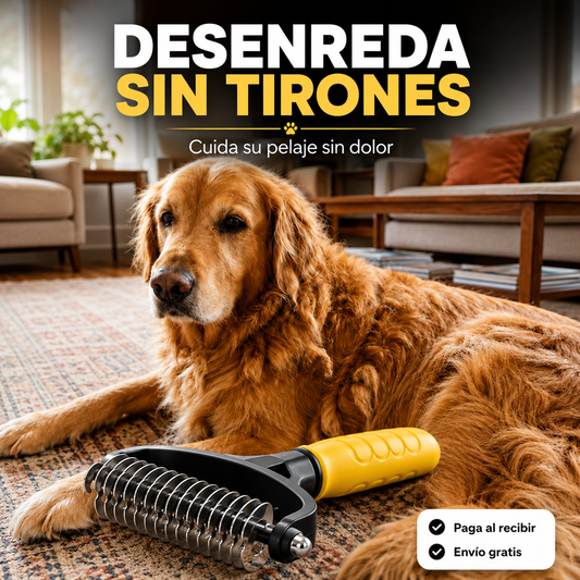 GroomPro™ Cepillo Corta Nudos Premium para Perros y Gatos