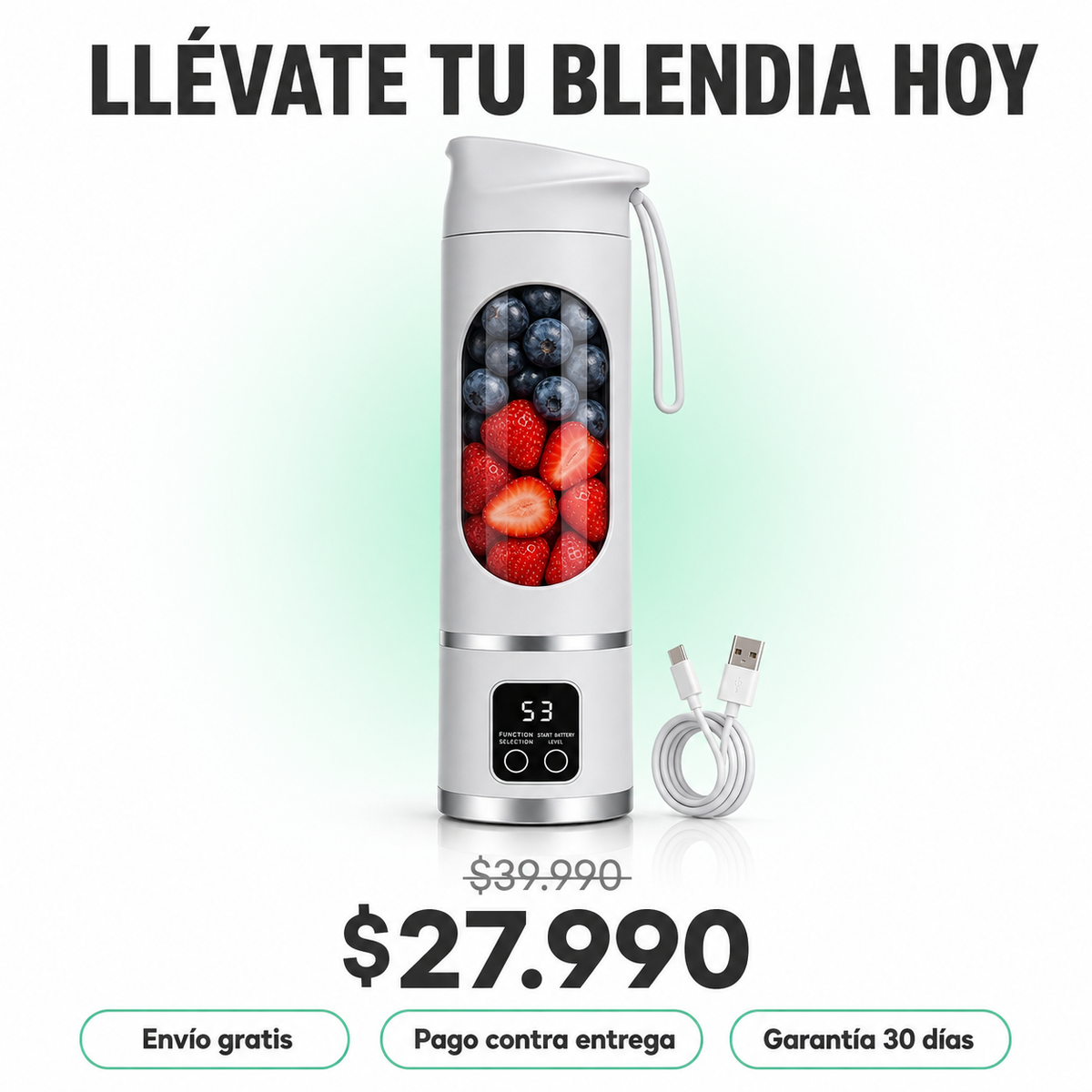 Blendia™ - Licuadora Portatil Recargable